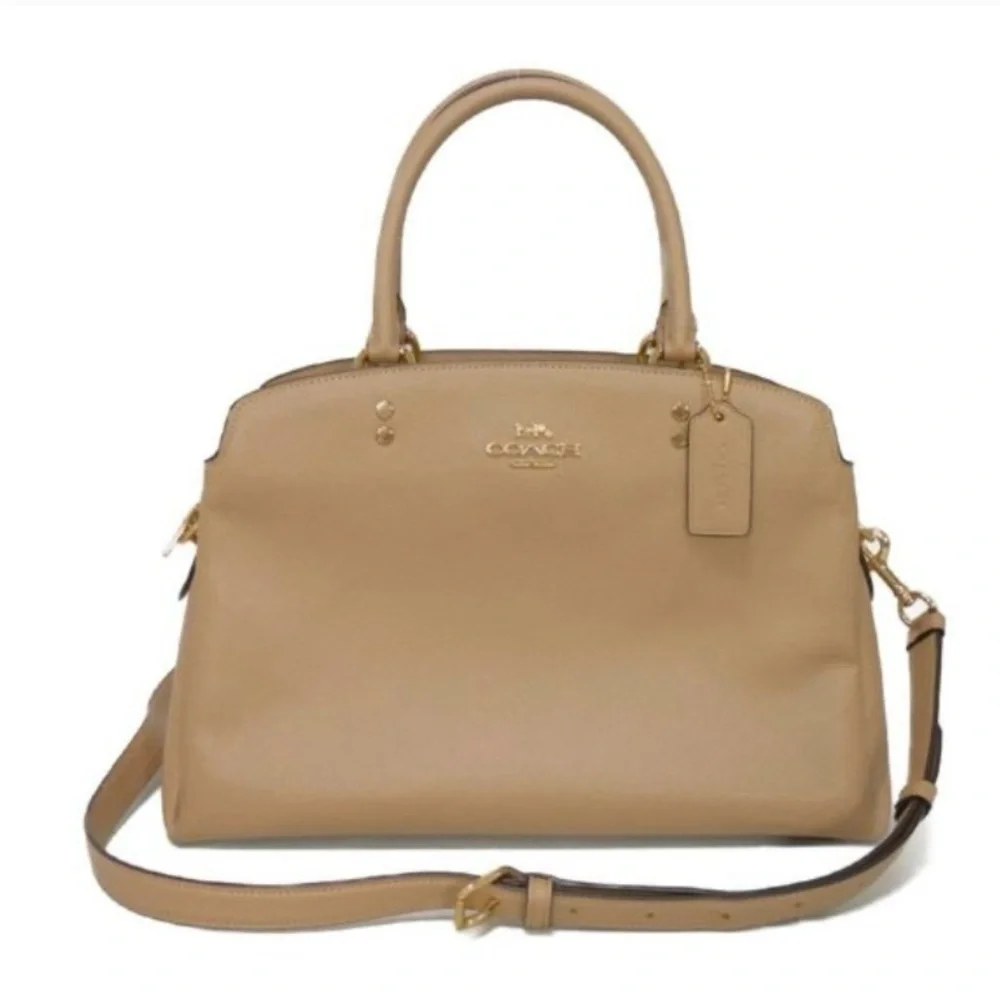 Coach Handbag Lily Carriall Cross Gray Shoulder Bag